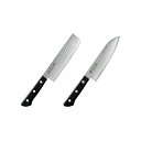 燕人の匠 霞流し 三徳包丁170mm&菜切包丁165mm ETK-3000 美しき波紋と鋭利な刃先が融合した至高の逸品 世界中のプロが愛用する、燕人の匠が生み出...