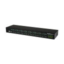 StarTech.com USB-16ポート対応シリアルRS232C 変換ハブ ブラック ICUSB23216FD 1台 黒 16ポートのシリアルRS232C変...