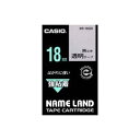 (まとめ)カシオ CASIO 強粘着テープ XR-18GX 透明に黒文字 18mm【×3セット】 透明な黒文字でシール印刷 ラベルプリンター用テープカートリッジ...