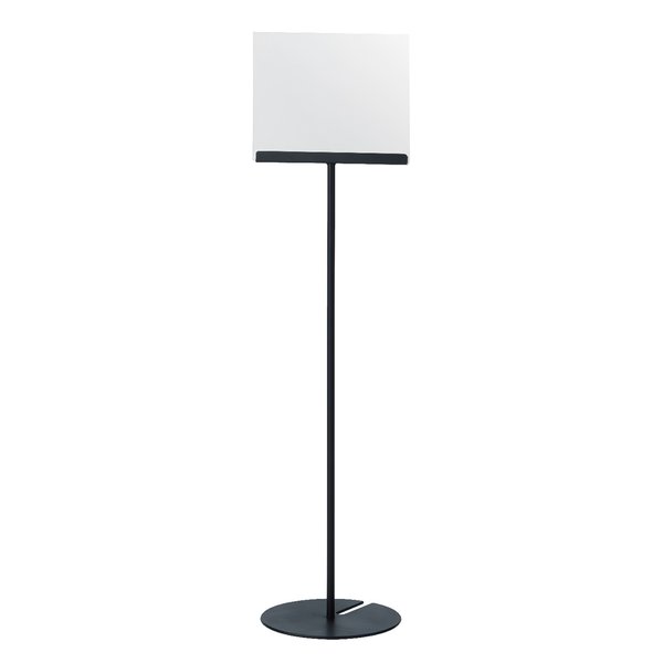 テラモト 2Wayサインスタンド ブラック A4（横）組立式 黒 多機能なブラックカラーのA4サイズのサインスタンド 組み立て式で使いやすく、横向きのデザインが目を引く 使い方は2通り、自由自在に使える便利なアイテム 黒