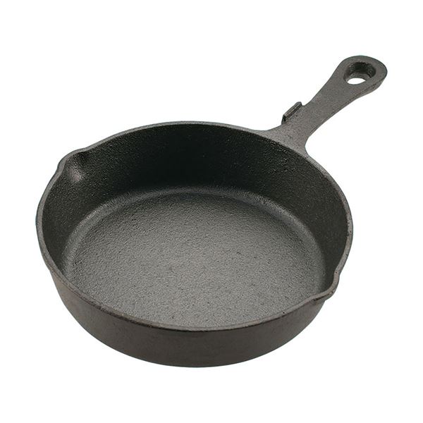 CAPTAIN STAG スキレット 18cm UG-3043 魔法の鍋 パワフルなミニパンで驚きのグリル料理を楽しもう 熱..