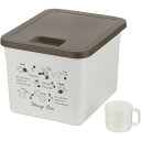 ドッグフードストレージボックス ホワイト (犬猫用品/食器) 白 おしゃれなインテリア感覚のペットフード整理 収納 ボックス ホワイトカラーで愛犬・愛猫の食器を...