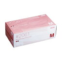 川西工業 ニトリル使いきり手袋 粉なし M ピンク #2061 1箱(250枚) 使い捨て不織布手袋、粉末不使用、中サイズ、ピンク色、1箱250枚入り