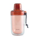 ピーコック クリアボトル(ダブルウォール)キャップタイプ340ml ブリック 8.8×7.9×17.3cm C6129806 ピーコック クリアボトル(ダブルウ...