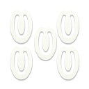 デビカ紙のクリップ ホワイト 063208 1セット(1000個:100個×10パック) 白 1000個の白いクリップが詰まったセット デビカ紙製の便利な文具ア...