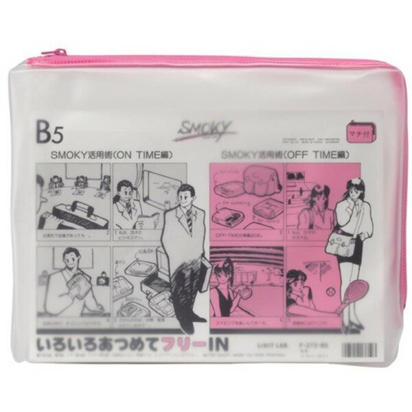 (業務用10セット) LIHITLAB クリアケース/書類入れ 【B5サイズ/マチ付き】 ビニール製 半透明 横型 F-2..