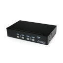 StarTech.com 4ポートシングルVGAディスプレイ対応USB接続KVMスイッチ ブラック SV431USB 1台 黒 4つのポートを持つUSB接続KV...