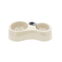 (まとめ)給水機能付きWディッシュ ホワイト【×3セット】 (犬猫用品/食器) 白 持ち運び便利な水飲み器 2つのお皿と給水機能が一体化したWディッシュ ホワイ...