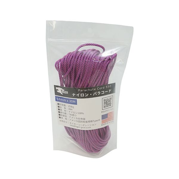 リッチボンド TIGER(タイガー) S-2287c パラコード ピオニー 30Mx4mm TIGER03262 花々が咲き誇る美しい..