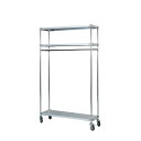 ガルバシェルフ 整理 収納 棚 キャビネット ハンガー35×120cm 3段・H180cm 組立式 整理 収納 力抜群 幅35cm×奥行120cm×高さ180c...