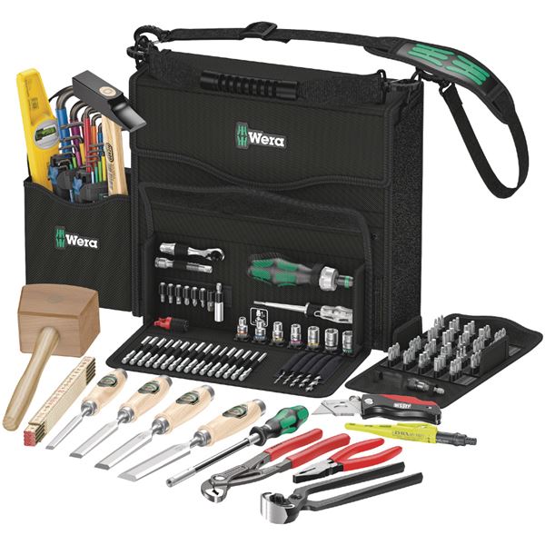 WERA ヴェラ 134点組 木材加工向け工具セット 134011 工具 ツール DIY 作業工具 道具 木材を加工するための134種類の工具が揃った、134点の木工用工具セット 使いやすさと耐久性を兼ね備えた、木工職人に必須の道具が一つに