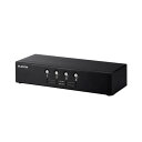KVM切替器(VGA・4ポート用) 4台切替 KVM-NVXSN4 1台 デスクトップのスペースをスッキリ解放 4台のコンソールを一つにまとめる、便利なKVM切...