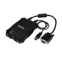 StarTech.com ノートパソコン PC -サーバ接続KVMコンソール 保護筐体 USB2.0準拠 ブラック NOTECONS02X1個 黒 ノートパソコ...