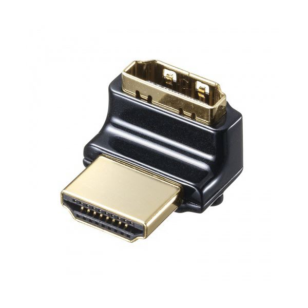 HDMIアダプタ L型(上) AD-HD26LU 1個 HDMI接続をスマートに コンパクトで便利なL型アダプターが登場 テレビやモニターとの接続がスムーズに ...