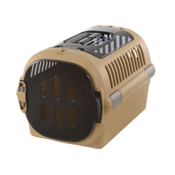 リッチェル キャンピングキャリー ファイン ダブルドア（M） ブラウン 茶 キャンプをより快適に 自慢のキャンピングキャリーで快適なアウトドアライフを ダブルドア搭載のファインなブラウンカラーのMサイズ 茶