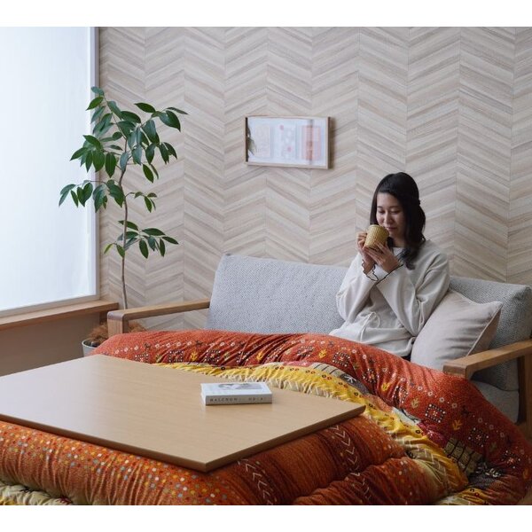 こたつ布団 厚掛 『アルノア』 レッド 赤 約205×205cm 赤 こたつ布団 厚掛 『アルノア』 レッド 赤 約205×205cm 赤