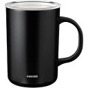 HARIO セラミックコーティング 真空二重保温マグ 470ml CMG-470-B ブラック 黒 保温・保冷効果抜群のセラミックコーティングマグカップ 真空二...
