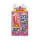 (まとめ) アース製薬らくハピ エアコン洗浄スプレー Nextplus エアリーフローラルの香り 420ml/本 1パック(2本) 【×2セット】 新しい風を呼...