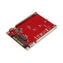 StarTech.com M.2ドライブ - U.2 (SFF-8639) ホストアダプタ M.2 PC パソコン Ie NVMe SSD対応U2M2E125 ...