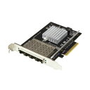 StarTech.com 10ギガビットイーサネット対応4ポートSFP+搭載光ファイバーネットワークカード PEX10GSFP4I1個 高速なデータ転送を可能に...