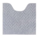 【2個セット】 ルックス トイレマット 55×60cm ヘリンボーン(グレー) 【2個セット】 ルックス トイレマット 55×60cm ヘリンボーン(グレー)