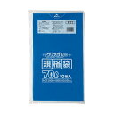(まとめ) ジャパックス規格ポリ袋 青透明 70L F-71 1パック(10枚) 【×5セット】 透明な70リットルのポリ袋が10枚入ったセットを5つ 使いやす...