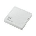 (まとめ) SD/microSD用メモリカードケース プラスチックタイプ ホワイト インデックス台紙付 CMC-SDCPP24WH1個 【×3セット】 白 デー...