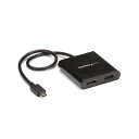 StarTech.com マルチモニターアダプタ MSTハブ 4K USB C(オス)-HDMI(メス)×2口 Windows用ブラック MSTCDP122HD 1個 黒 USB Cポートを使用して、Windowsで4K解像度のデュアルモニターを実現するMSTハブ HDMI出力を2つに分岐し、作業効率を最大化 画面を広げて作業を効(2)