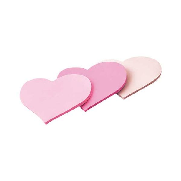 (まとめ)スリーエム ジャパン ポストイットシルエット ハートSSS-HEU(×5セット) ハート型の小さなポストイット、シルエットデザインが可愛い 5セットで...