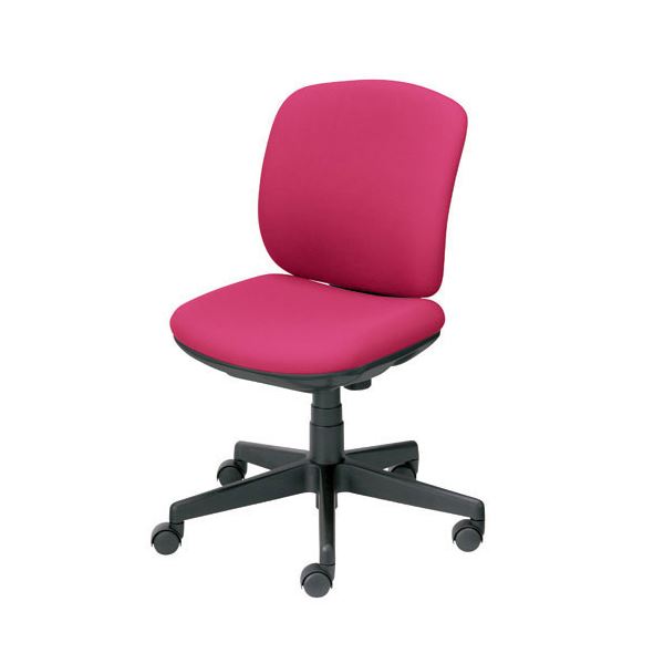 プラス 事務イス（オフィス チェア (イス 椅子) /OAチェア 事務用 椅子 ） プリセア KC-K56SL 肘なし PK 魅力溢れるオフィスチェア『プリセア』は、背もたれのホワイトシェルと多彩なカラーバリエーションが特徴 肘掛けなしのKC-K56SLは、快適な座り心地とスタイリッシュな