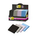 3Mポスト・イット 強粘着ノート マルチカラー9 75×75mm 4色 6541SS-MC-9 1パック(12冊) 強力な粘着力を持つ9冊セットのマルチカラー7...