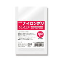 シモジマHEIKO ナイロンポリ袋 K10-15 #006679830 1セット(8000枚:100枚×80パック) 丈夫で便利なナイロンポリ袋8000枚セット...