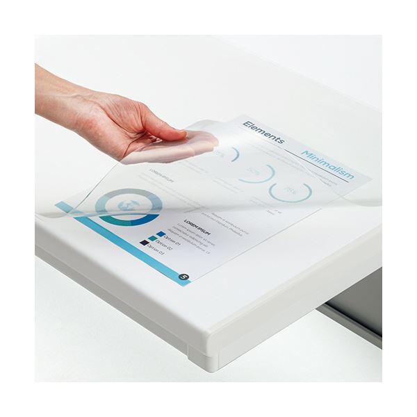 (まとめ) TANOSEEフタル酸エステル不使用 斜めカット PVCデスク (テーブル 机) マット シングル 600×450mm 1枚 【×3セット】 エコフ...