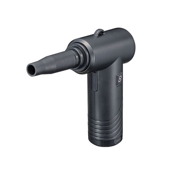 電動エアダスター コンパクトタイプ 1200mAh CD-ADE5BK パワフルな風でお掃除をサポートする、持ち運びに便利な電動エアブロワー コンパクトなデザインで1200mAhのバッテリー搭載、使いやすさ抜群のアイテム