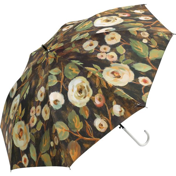 ユーパワー アーチストブルーム ジャンプ傘 晴雨兼用 シルビア・ヴァシレバ 「インディゴ アンド ゴールド ブランチズ」 青 芸術的な魅力溢れるインディゴとゴー...