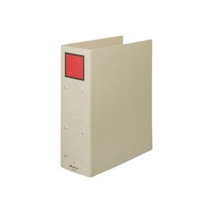 (まとめ)キングジム 保存ファイル 4378 A4S 80mm 灰/赤【×20セット】 効率的なファイルシステムで仕事を整理 登場のパイプ式ファイル4378 A...