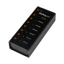 StarTech.com 7ポート USB3.0ハブ メタル筐体 ブラック ST7300U3M 1個 黒 高速データ転送が可能な7ポートUSB3.0ハブ、スタイ...