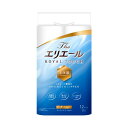 大王製紙Theエリエール トイレットティシュー ダブル 芯あり 25m 1セット(72ロール:12ロール×6パック) 贅沢な厚手のトイレットペーパー、芯があるダ...