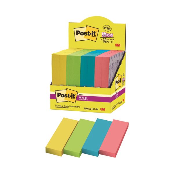 【まとめ】スリーエム ジャパン Post-it強粘着5001SS-MC-8N【×3セット】 超強力な粘着力を持つポストイット5001SS-MC-8Nが3セット ...