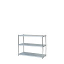 ガルバシェルフ 整理 収納 棚 キャビネット 46×120cm 3段・H90cm 組立式 高い耐久性 頑丈 なガルバン鋼製シェルフ 棚 キャビネット 、幅46c...
