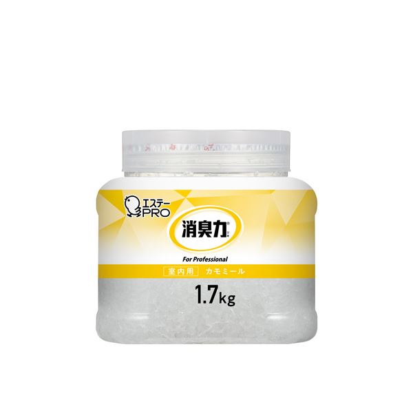 （まとめ） エステー 消臭力業務用クラッシュゲルタイプ室内本体1.7kgカモミール 【×2セット】 香りを一新 プロ仕様の消臭力をお届け クラッシュゲルタイプの室内用消臭剤、カモミールの香り 1.7kgの大容量 大型 で経済的 2セットでお得に
