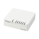 1000BASE-T対応 スイッチングハブ 5ポート プラスチック筐体 ホワイト RoHS指令準拠(10物質)EHC-G05PA4-W 1個 白 高速通信に対応...