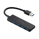 USBハブ4ポート3.0対応 U3H-H040BK USBハブ4ポート3.0対応 U3H-H040BK