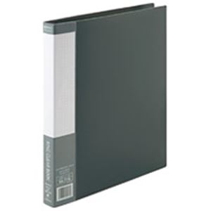 ジョインテックス リング式クリアーブック D051J-10GY 灰10冊 透明なファイルで整理整頓 便利なリング..