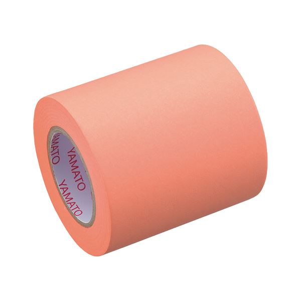 (まとめ)ヤマト メモック ロールテープ 蛍光紙つめかえ用 50mm幅 オレンジ RK-50H-OR 1巻【×10セット】 輝くオレンジの蛍光紙で満たされた、メ...