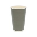 シモジマHEIKO ペーパーカップ アイス・ホット兼用 16オンス(510ml) ライトグレー 口径90mm #0045359371セット(1000個:25個×...