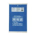 (まとめ) ジャパックス規格ポリ袋 青透明 45L F-41 1パック(10枚) 【×10セット】 透明な45リットルのポリ袋、使いやすい青色で10枚セット ジ...