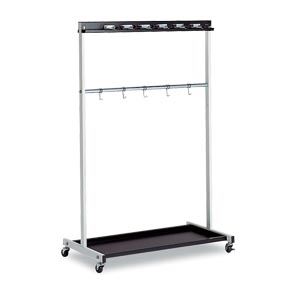 テラモト モップハンガーRC型 12本掛 CE-491-330-0 1台 スペースセーバー ワンタッチで12本のモップを..