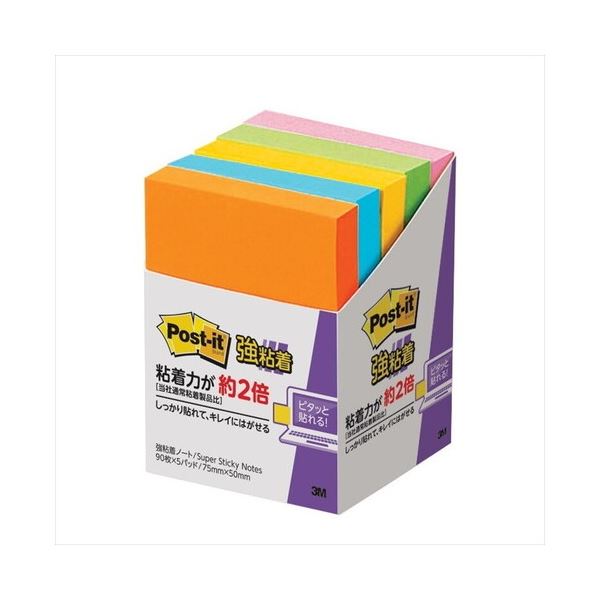 【まとめ】 スリーエム ジャパン Post-it強粘着ネオン656-5SSAN 【×2セット】 強力な粘着力を持つネオンカラーのポストイット656-5SSANが...