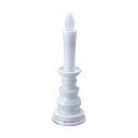 【3セット】 スマイルキッズ 子供 燭台付安心 安全 のろうそく(小) ホワイト ARO-4202NWHX3 白 明るさ抜群で燭台付きの安心 安全 ろうそくセッ...